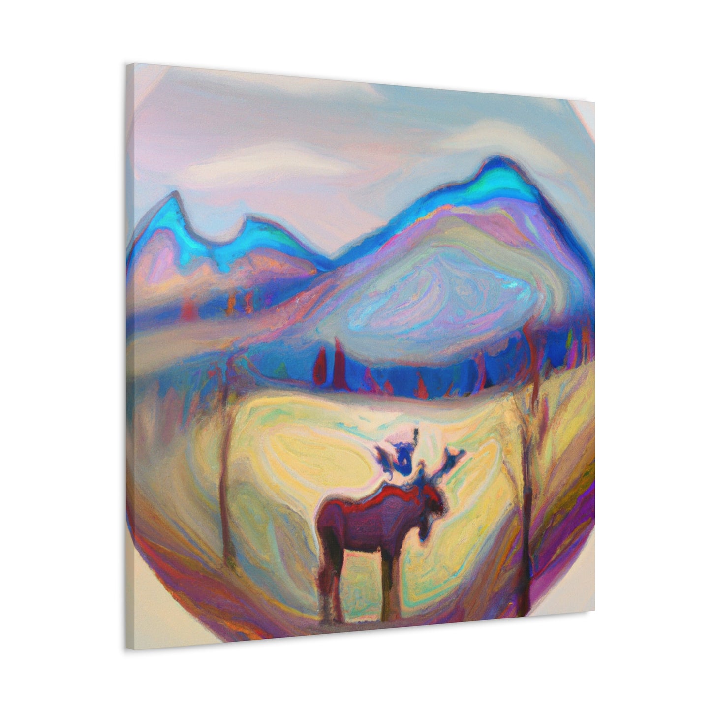 "Elk in Awe Dreaming" - Canvas