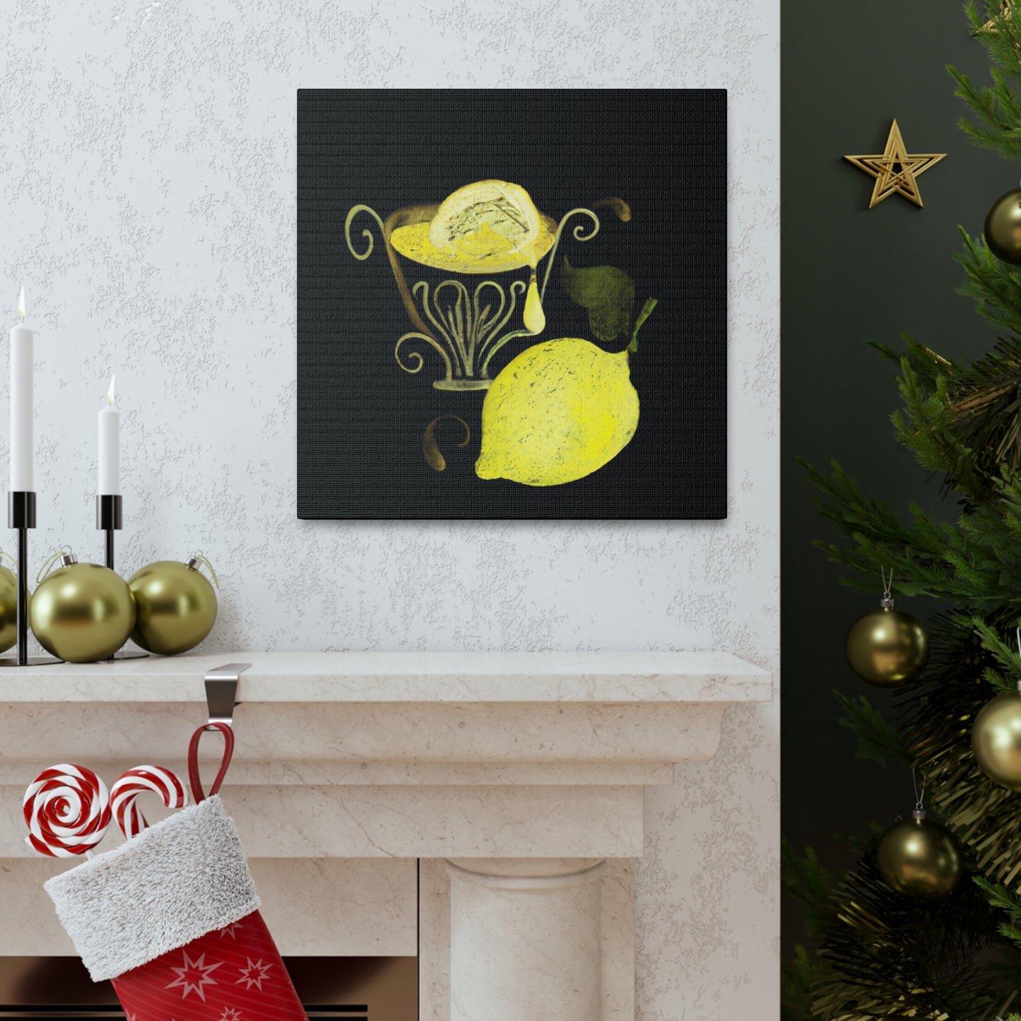 "A Lemon Baroque Delight" - Canvas