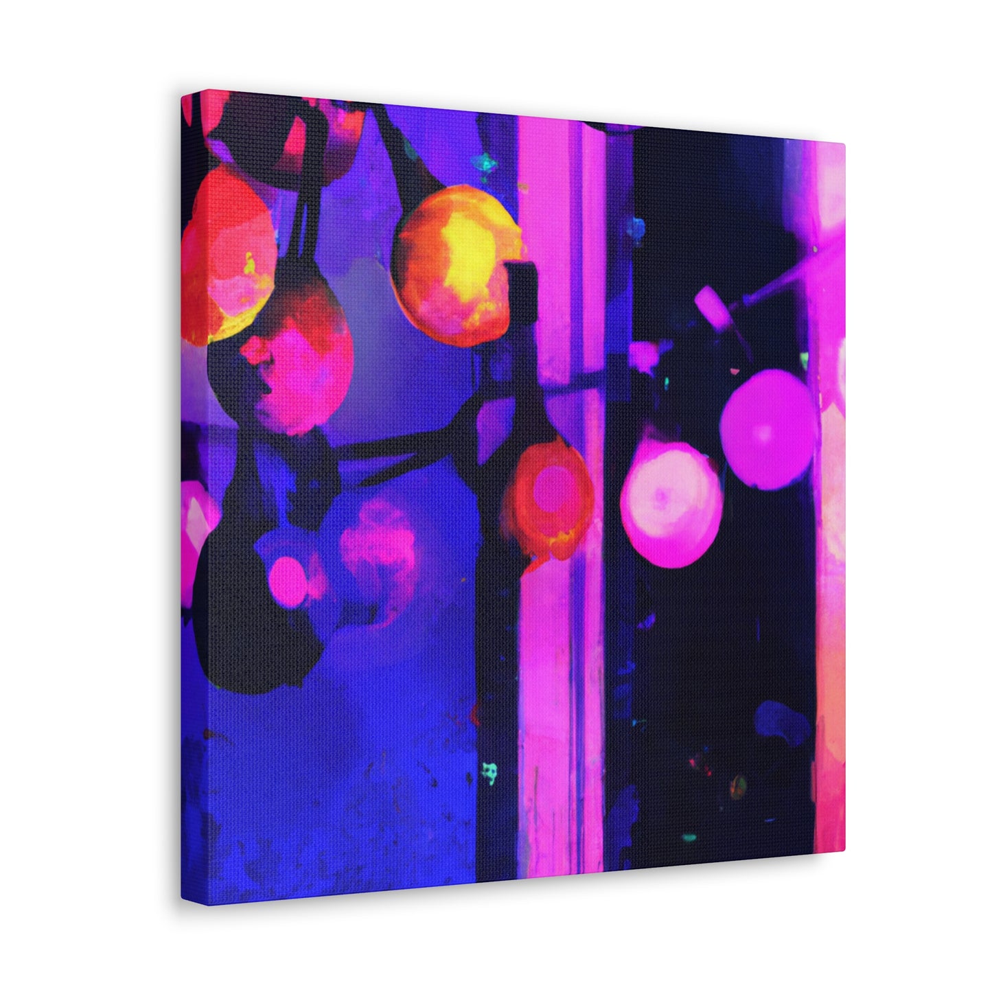 "Christmas Lights Surrealism" - Canvas