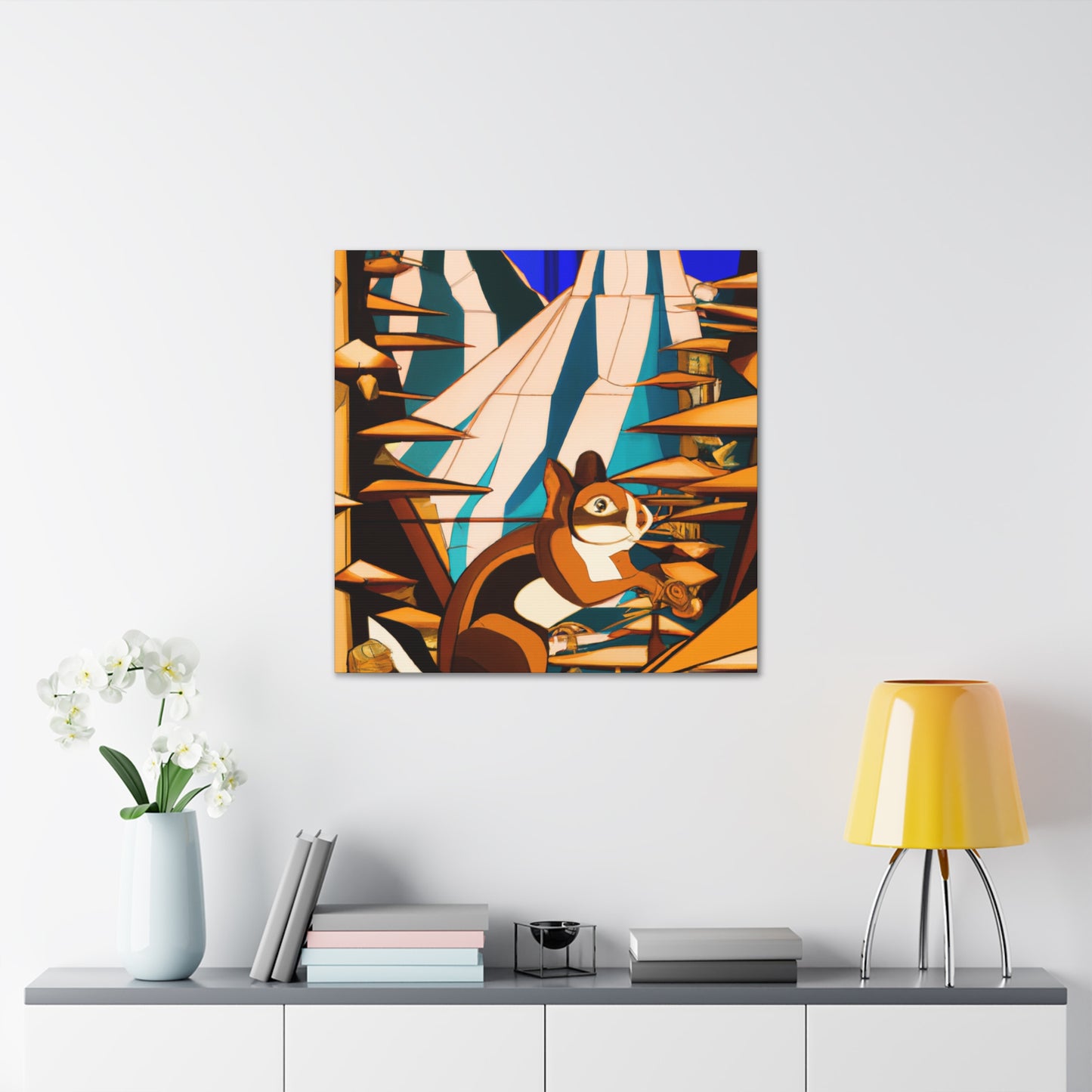 "Chipmunk's Deco Dance" - Canvas