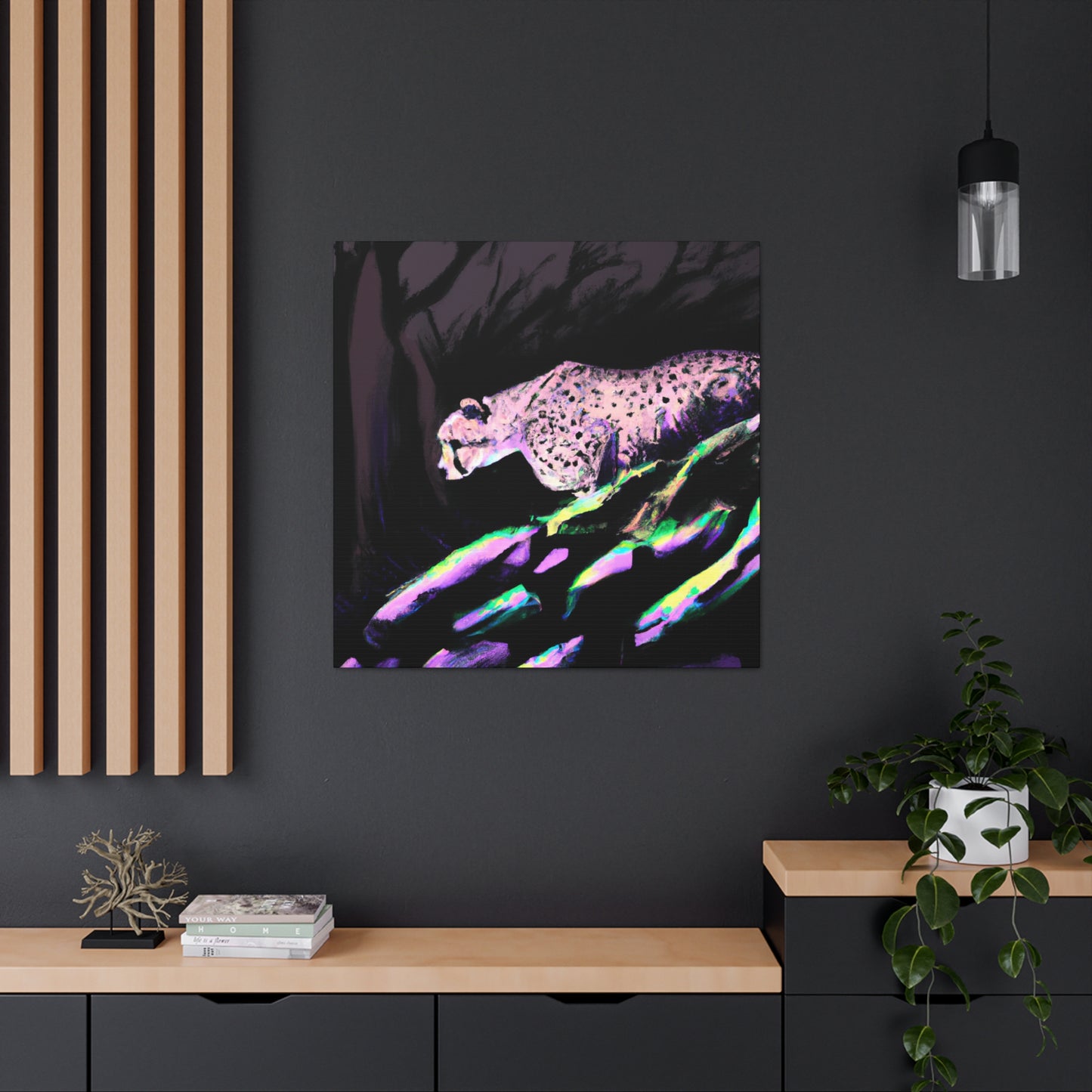 "Cheetah's Speed Vibrancy" - Canvas