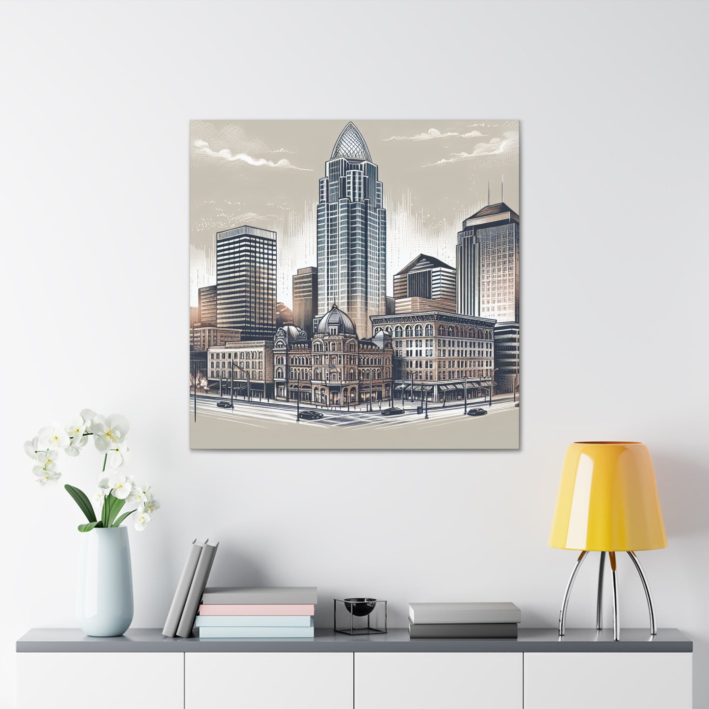 "Industrial Echoes: Cincinnati Perspective" - Canvas