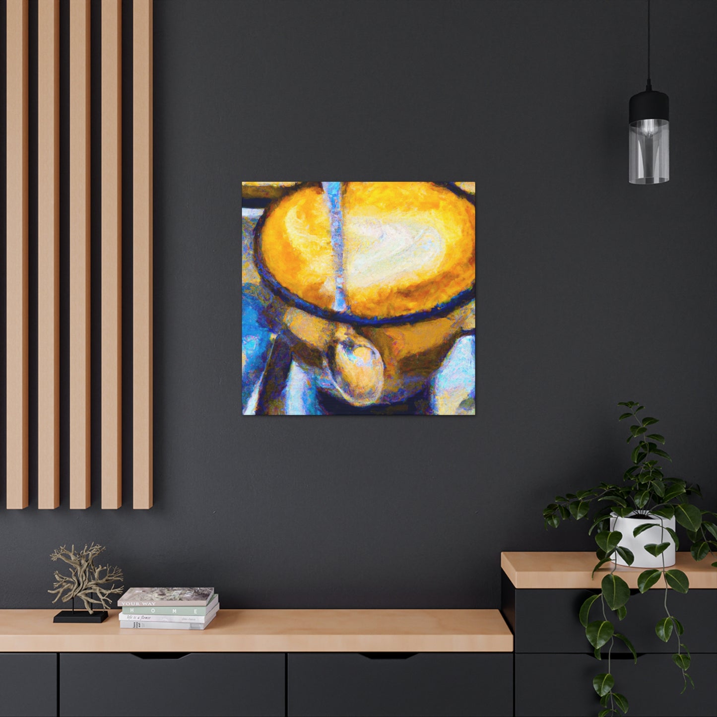 "Cappuccino Street Mural" - Canvas