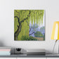 "Willow Tree in Bloom" - Canvas