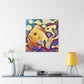 Serene Fish Painting - Canvas