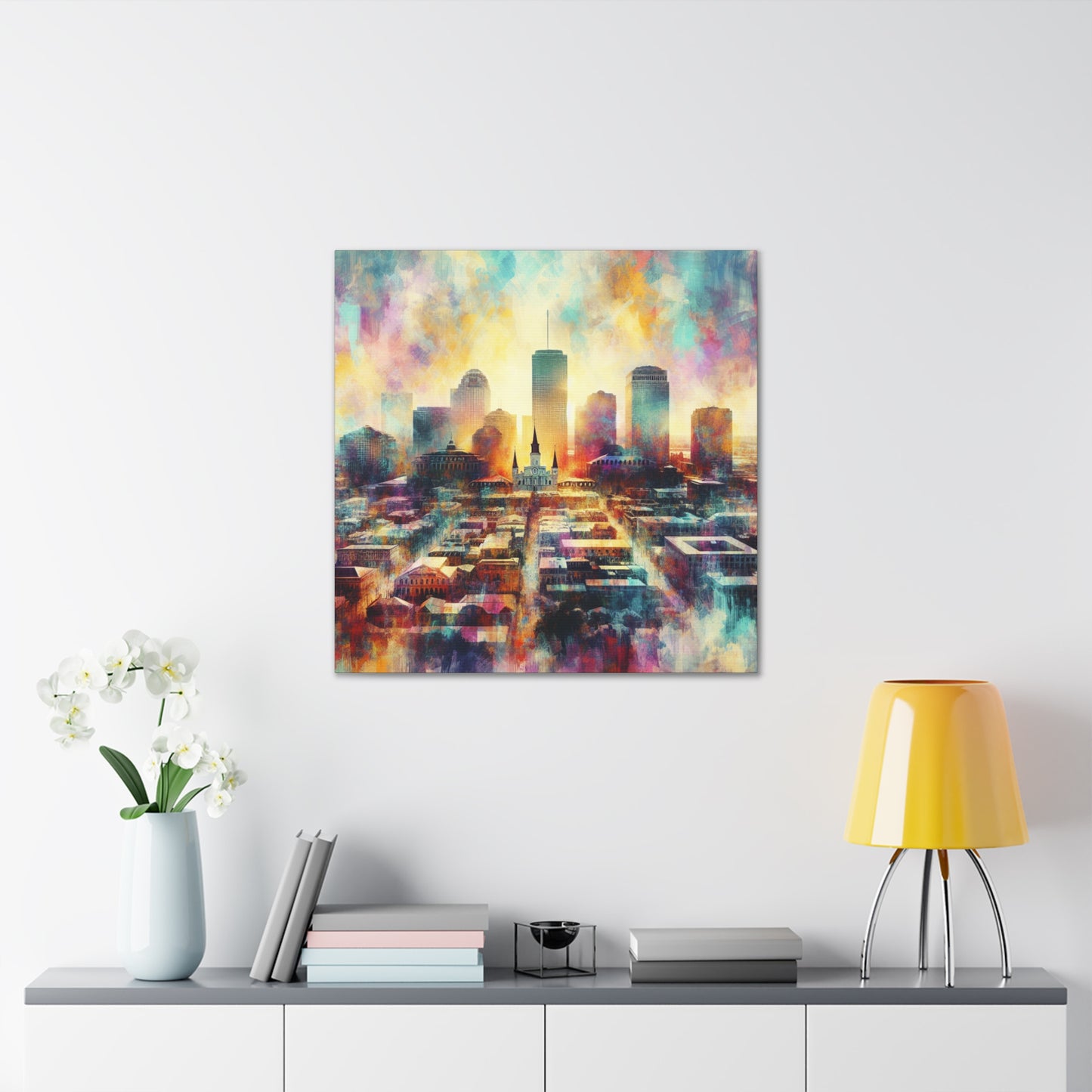 "Vibrant Crescent City" - Canvas