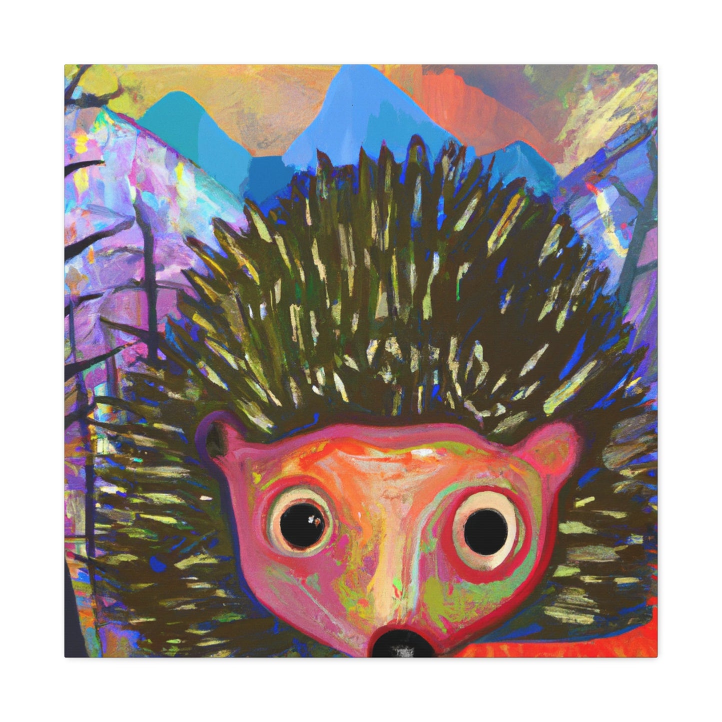 "Hedgehog in Abstraction" - Canvas