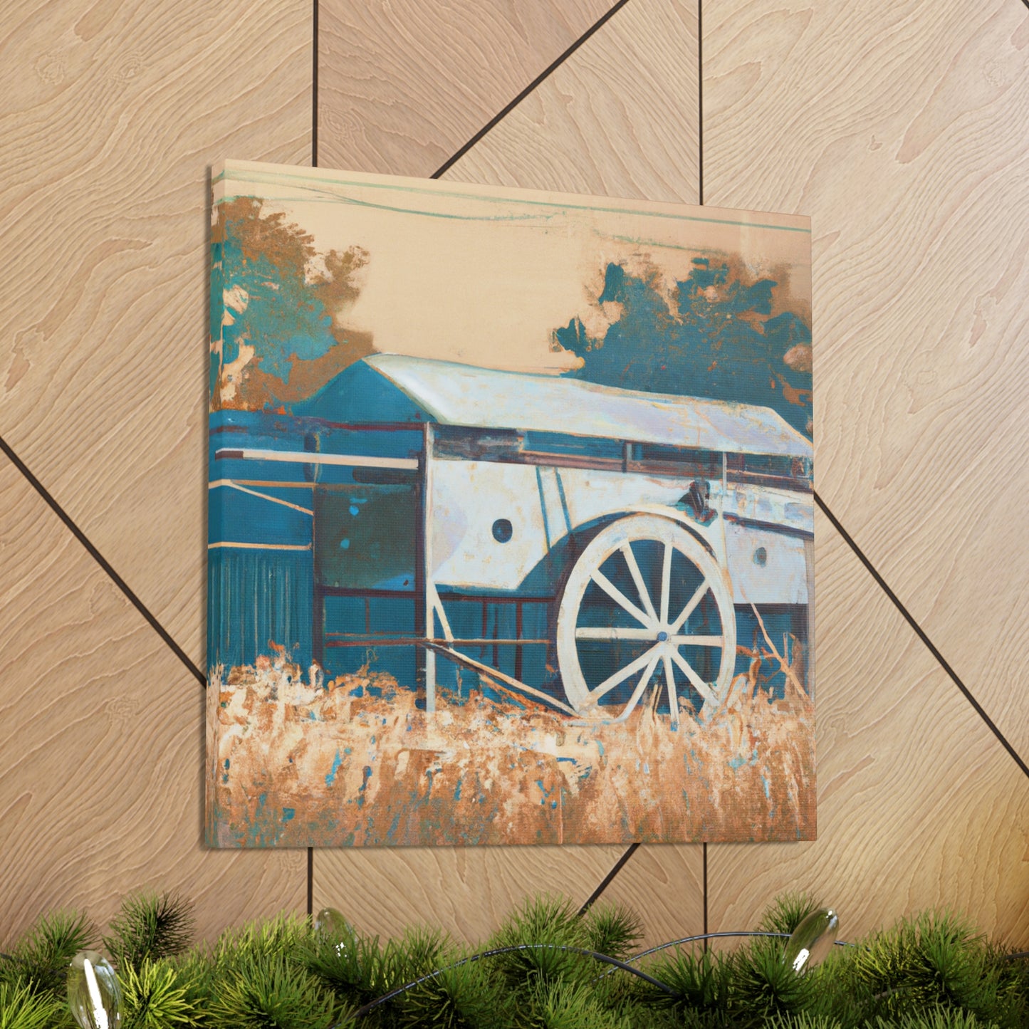 "Harvesting the Hayfield" - Canvas