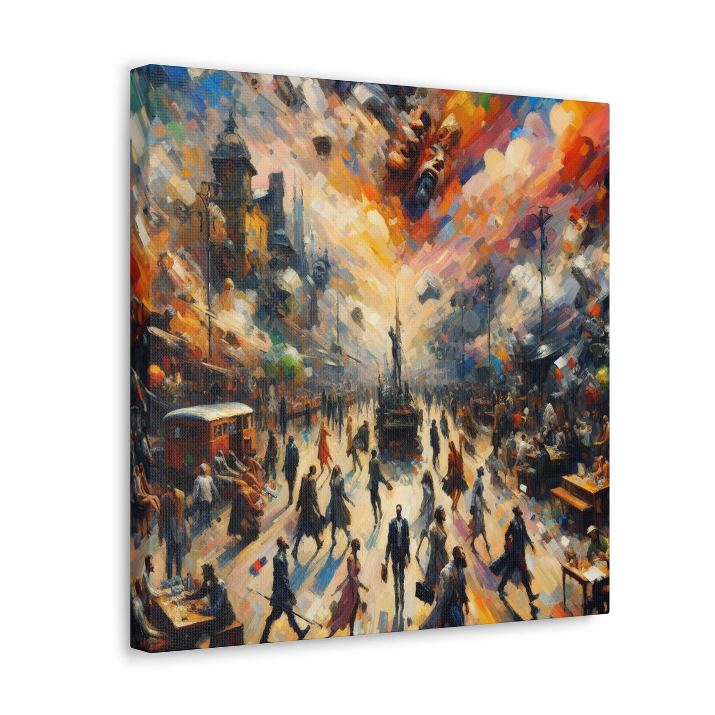 "Vivid Descent's Rapture" - Canvas