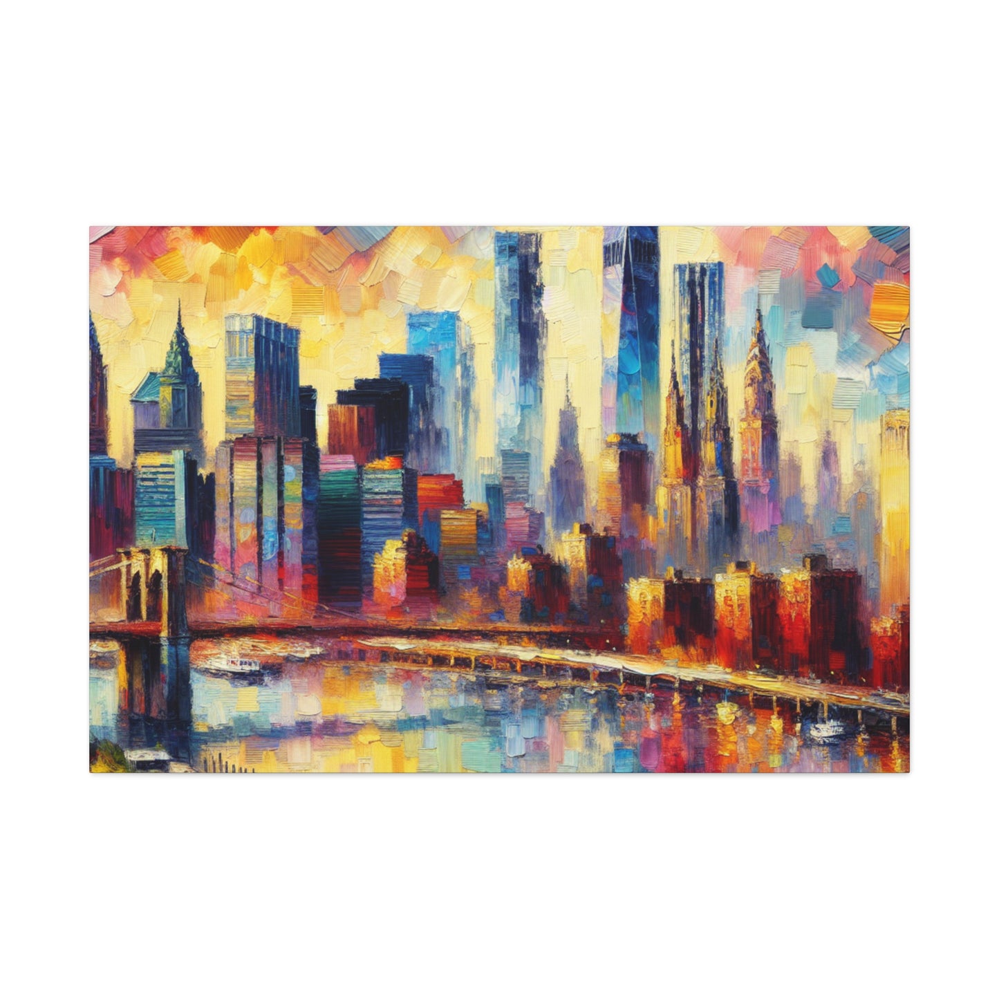 "Enchanting Melodies of Manhattan" - Canvas