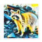 "Raccoon's Abstract Regale" - Canvas