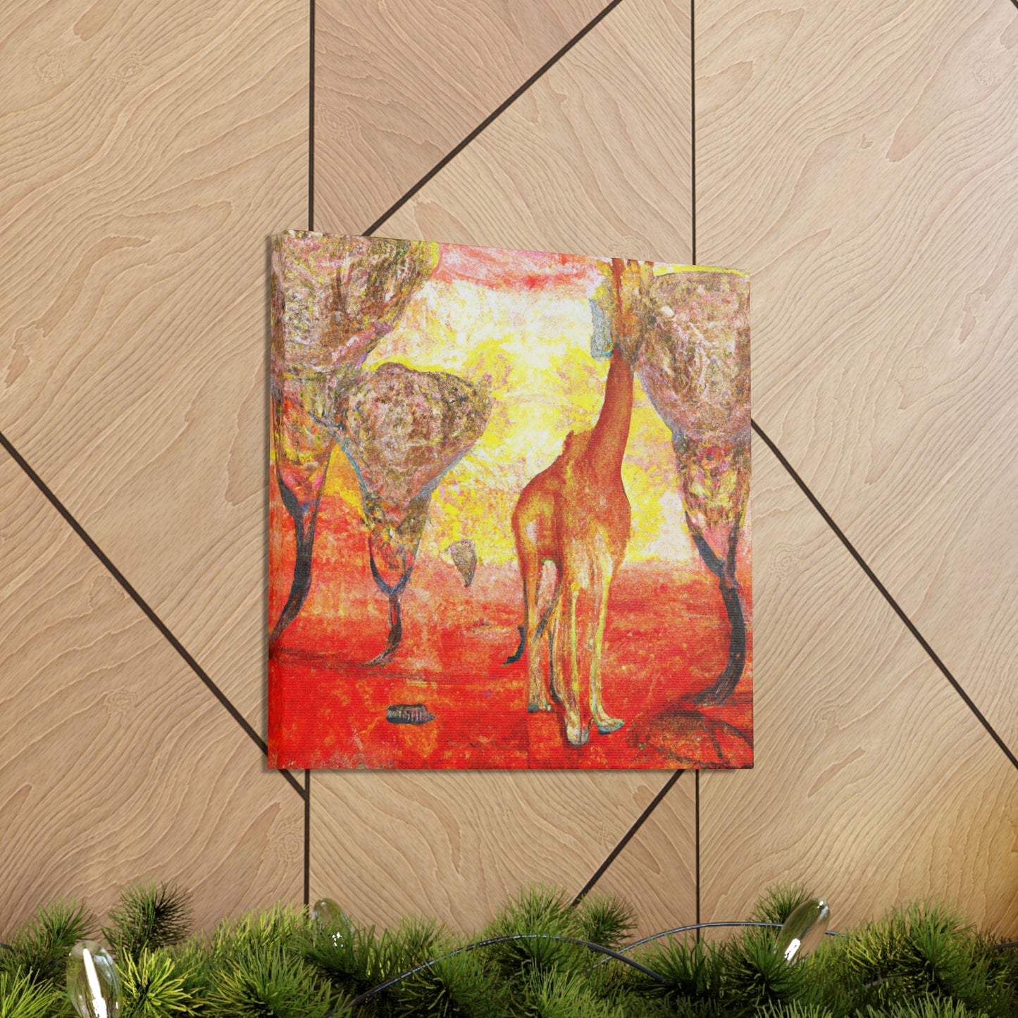 Giraffe's Surreal Dream - Canvas