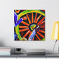 A Vibrant Wagon Wheel - Canvas