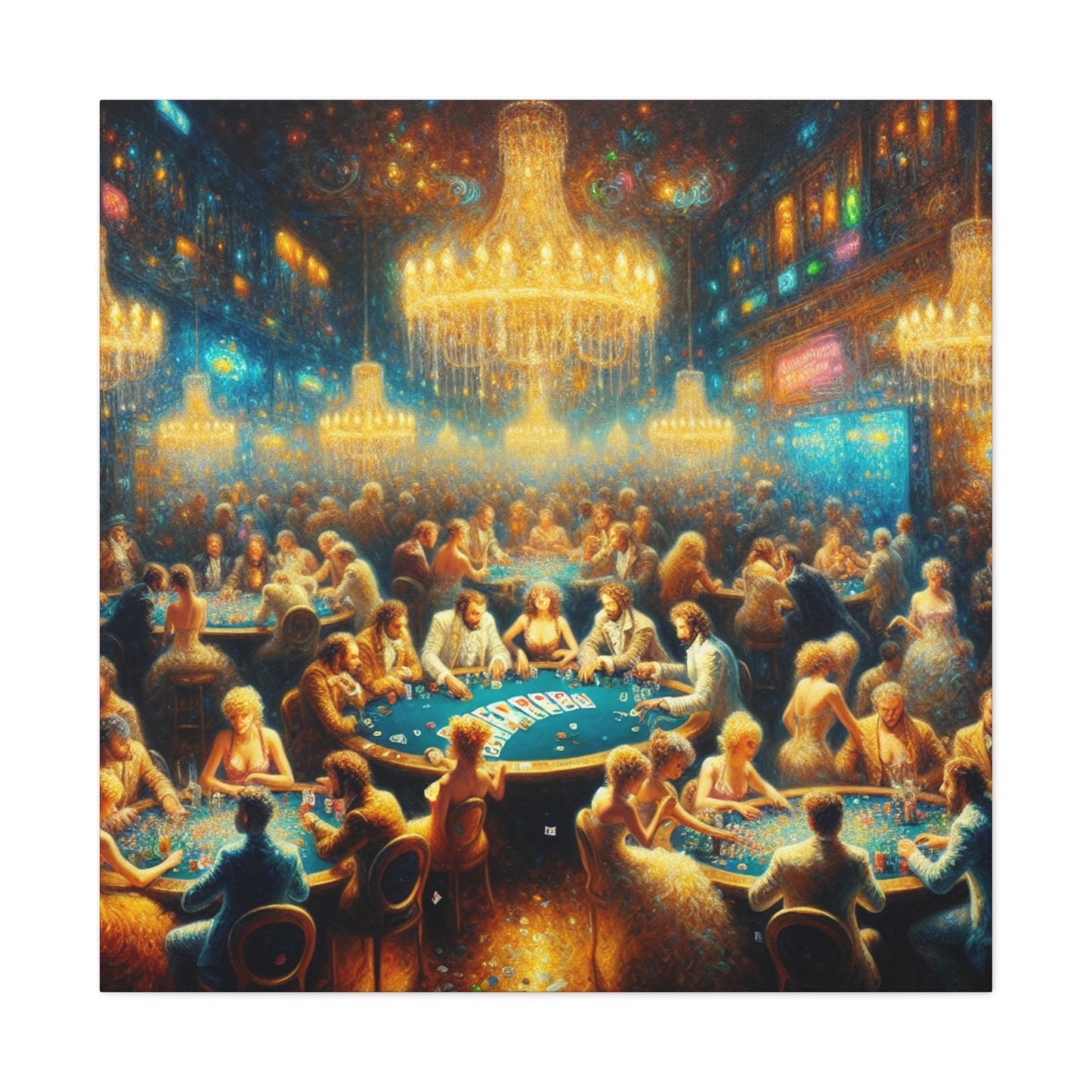 "The Grand Card Game" - Canvas