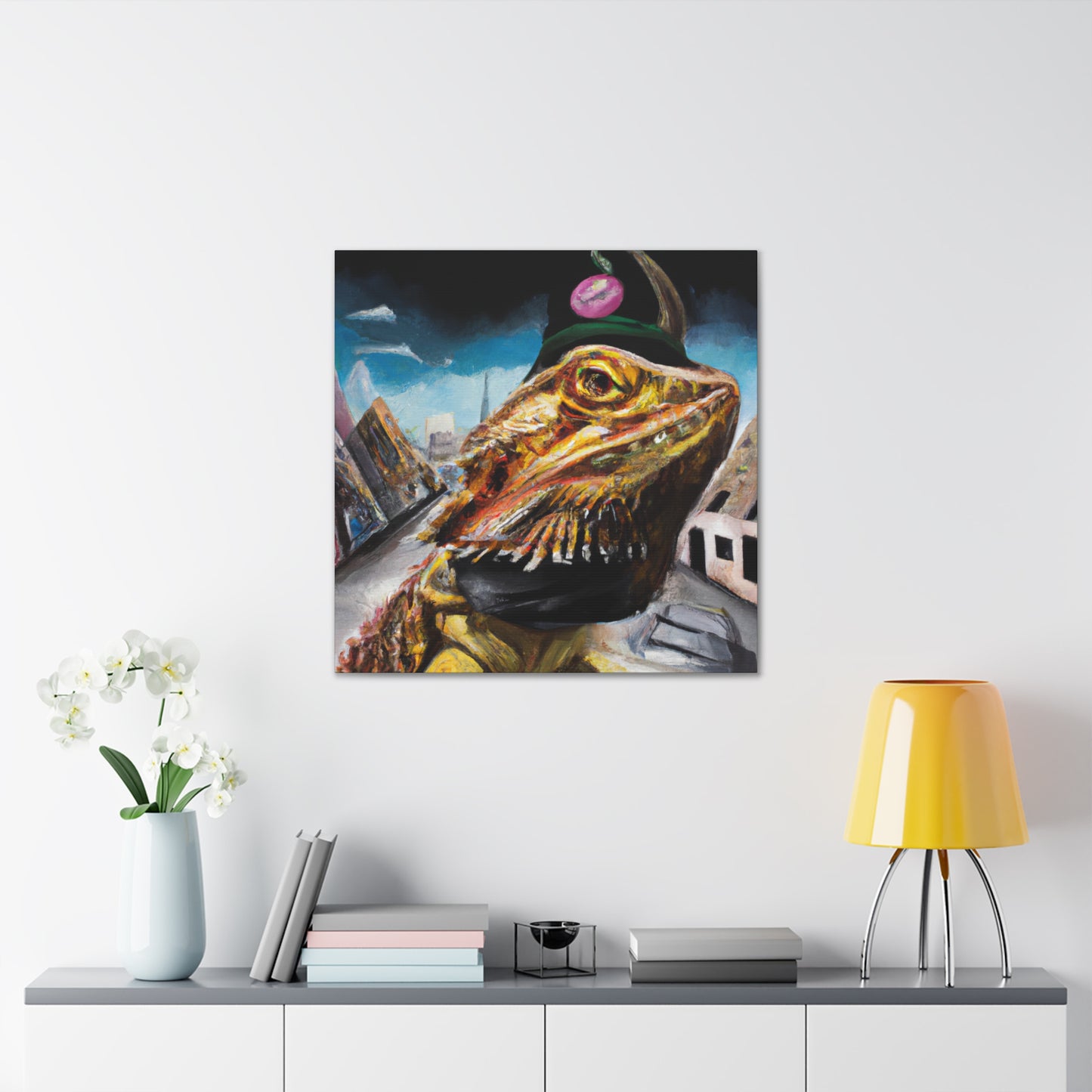 Bearded Dragon Portrait - Canvas