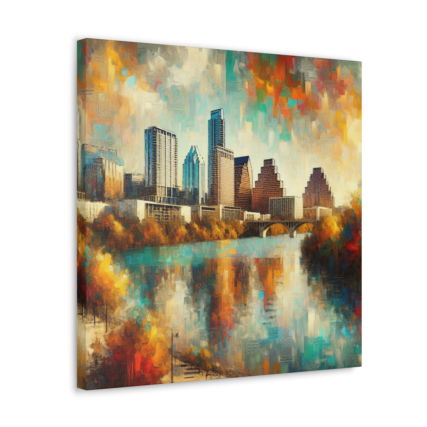 Emerald Echoes of Austin. - Canvas