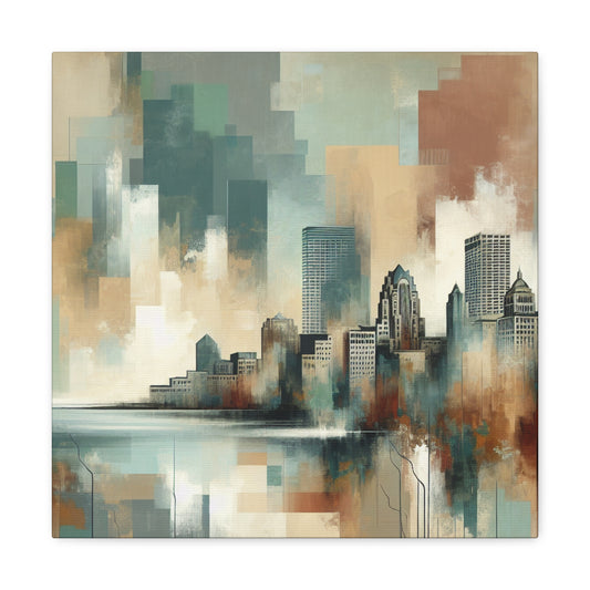 Urban Serenity Unveiled - Canvas