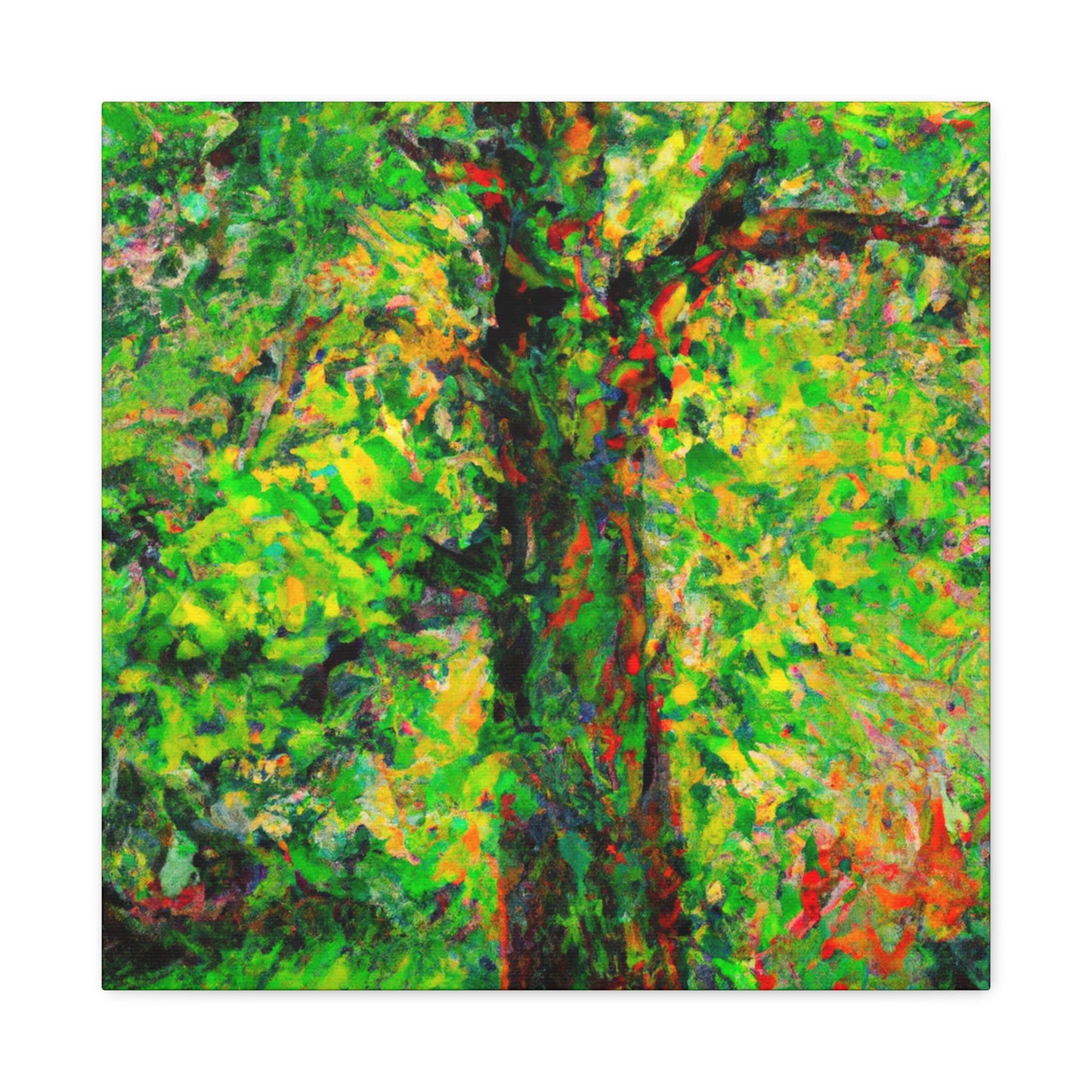 Elm Beneath Moonlit Sky. - Canvas