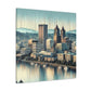 "Pulsating Portland Reflections" - Canvas