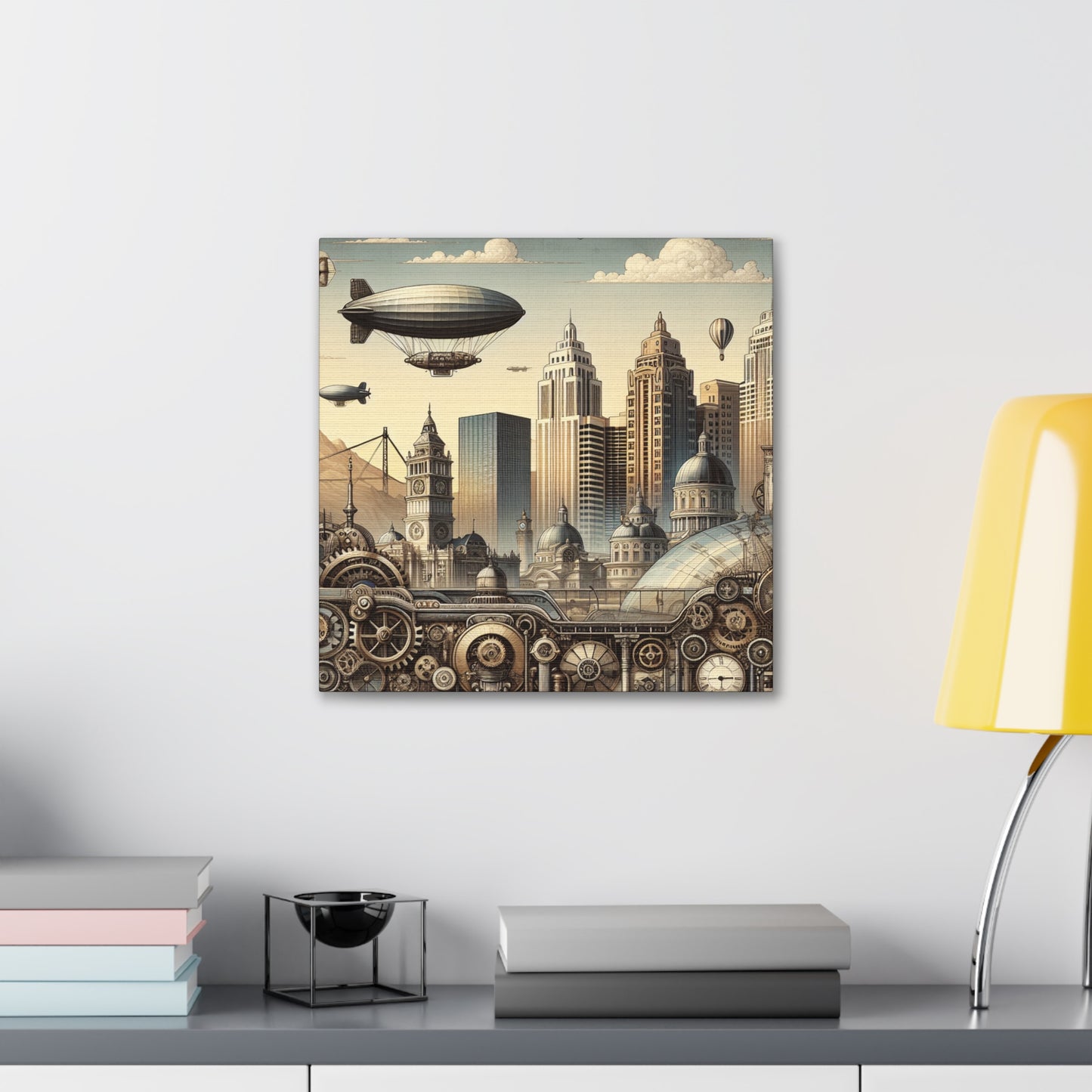 "Copper City Twilight Mirage" - Canvas