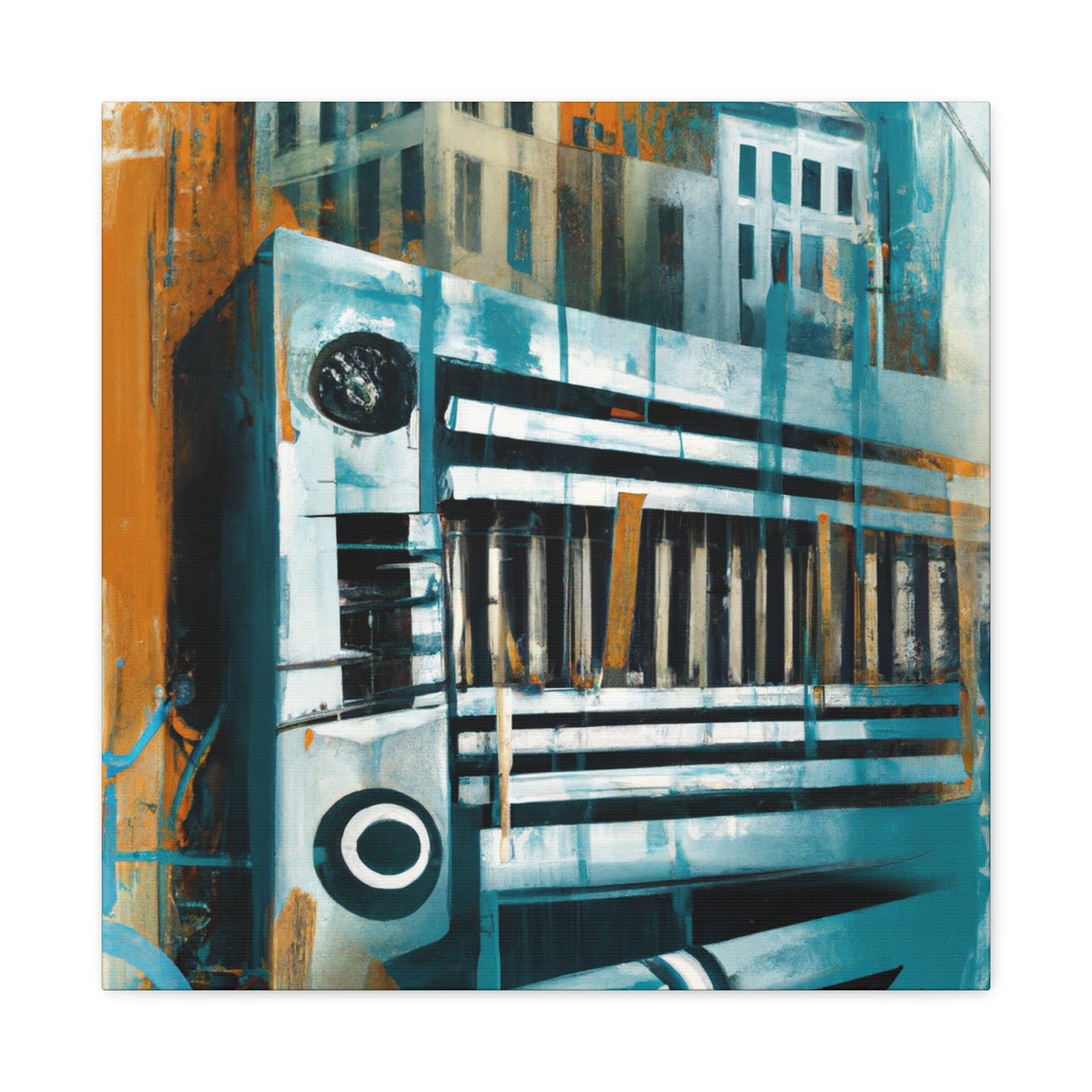 Harmonica Street Refrain - Canvas