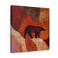 "Brown Bear Expressionism" - Canvas