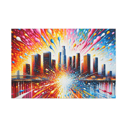 "Vibrant Urban Dreams" - Canvas