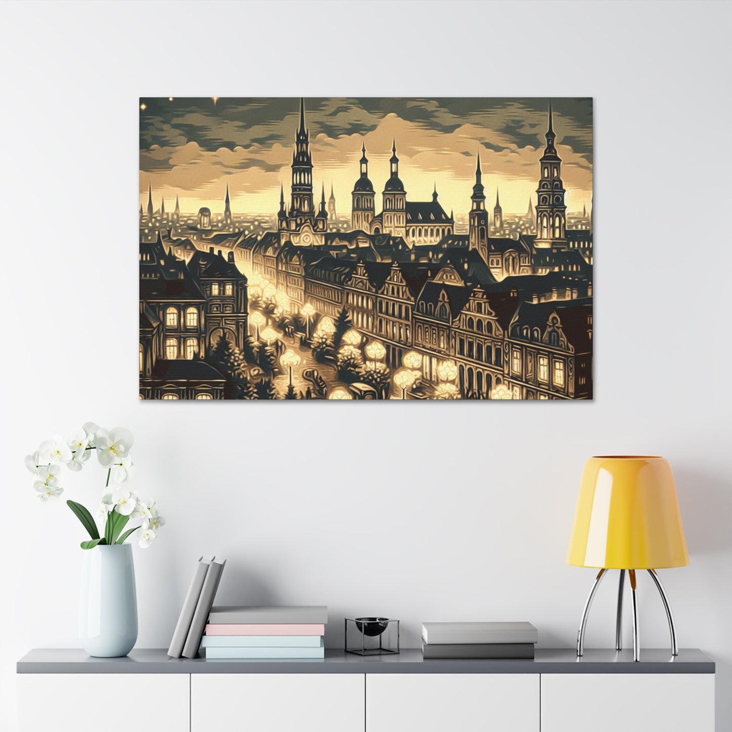 Midnight Urban Splendor - Canvas