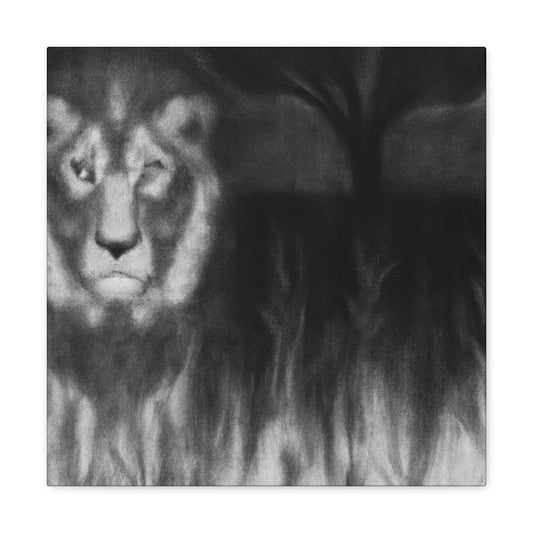 Roaring Majesty of Lion - Canvas