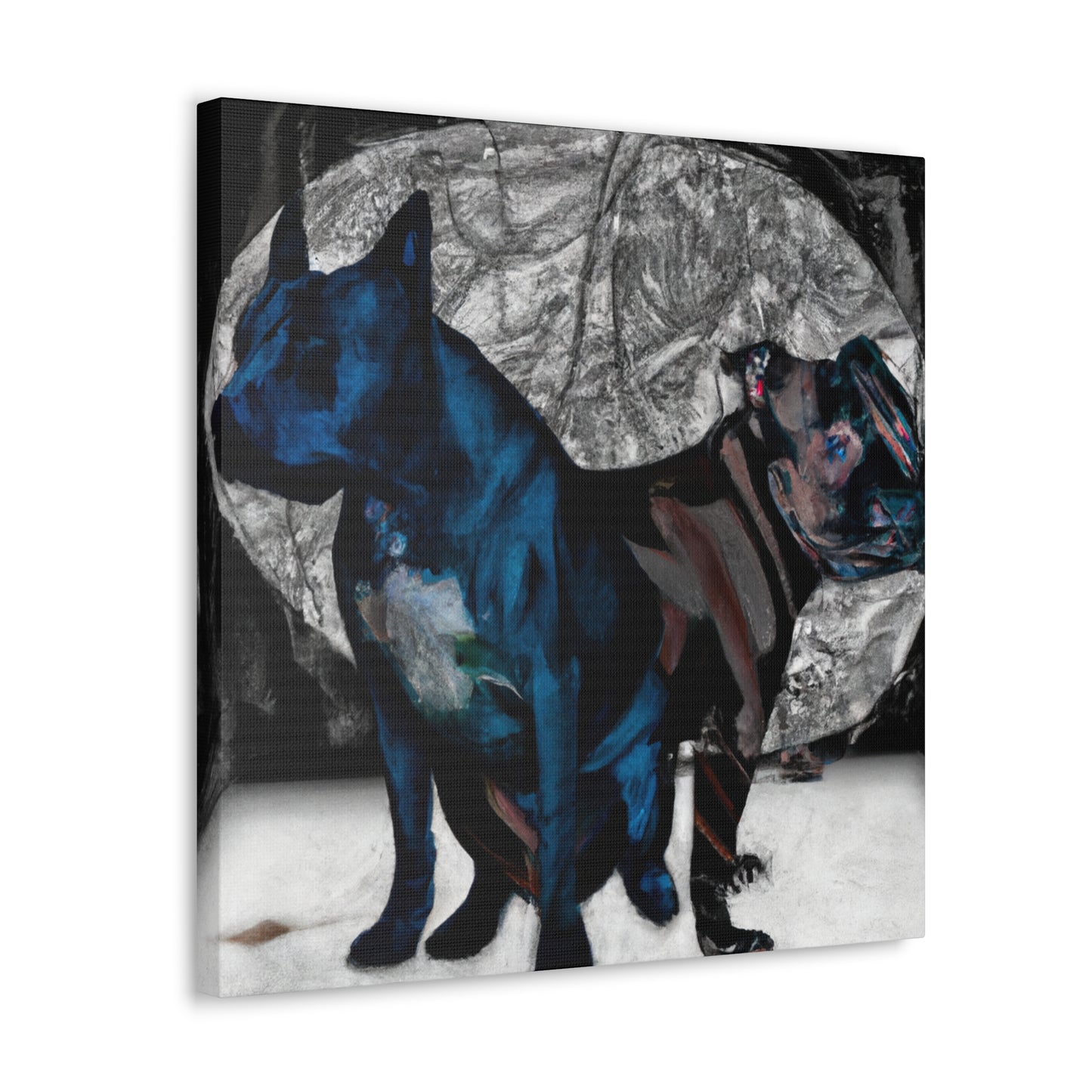 Pitbull In Wonderland - Canvas