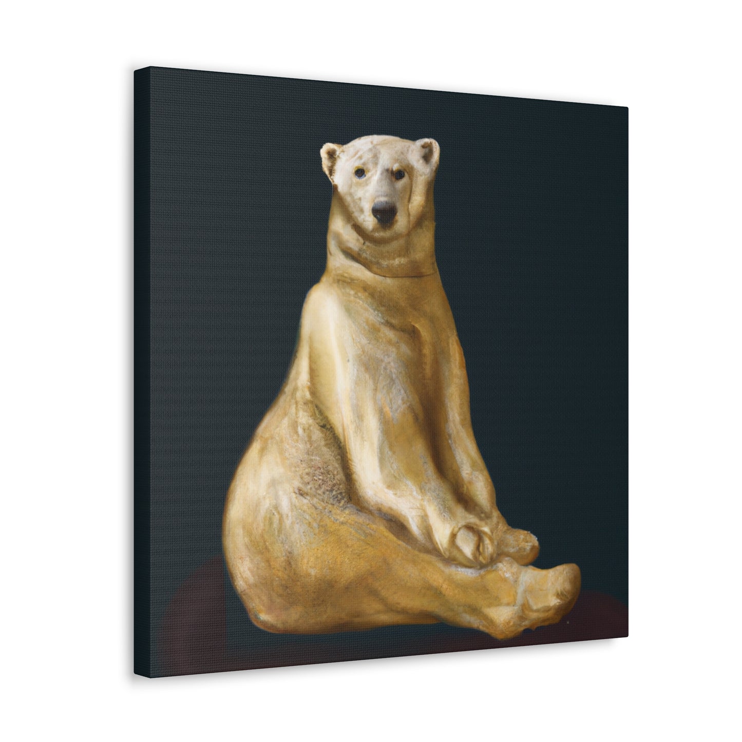 Polar Bear Majesty Unveiled - Canvas