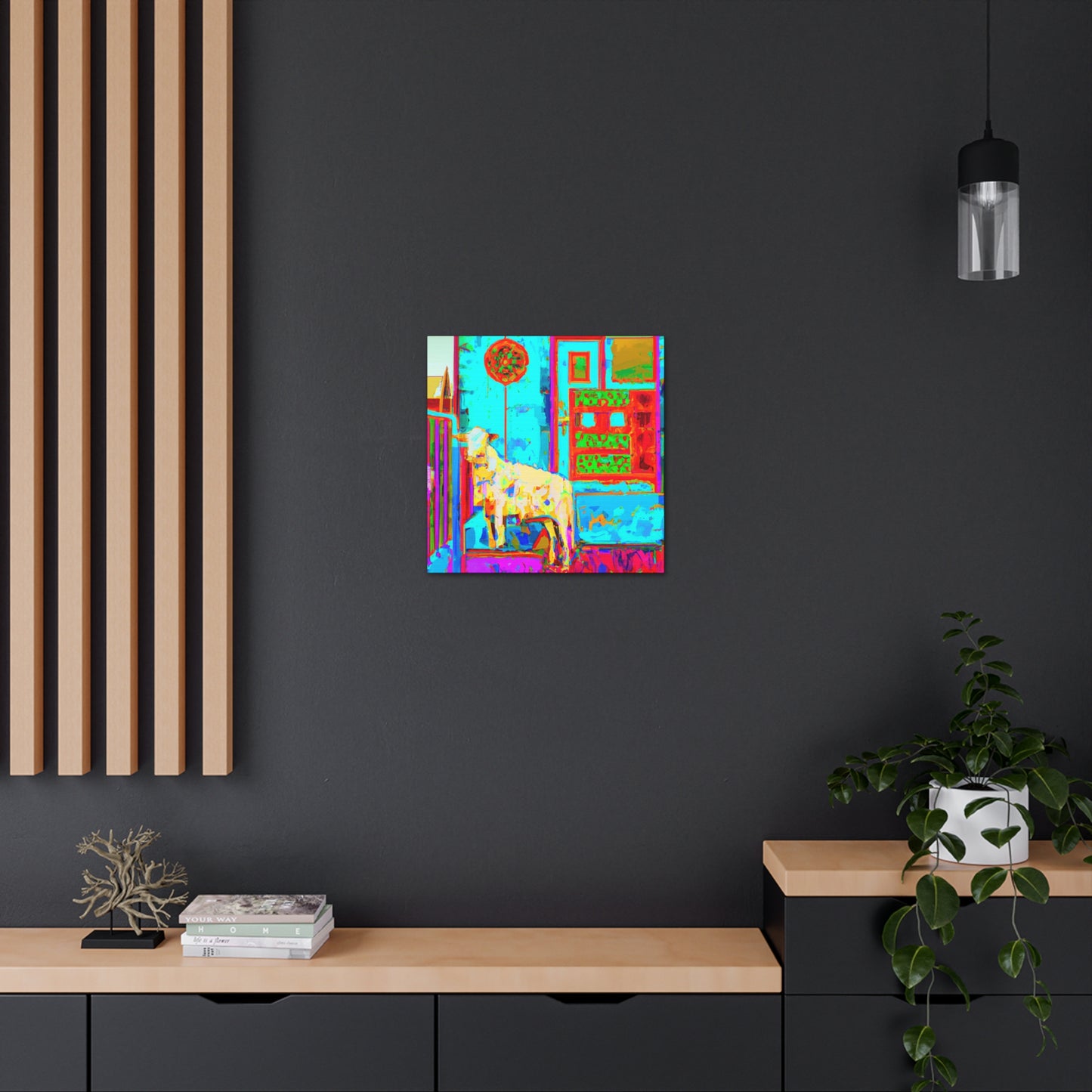 Sheep in Deco Style - Canvas