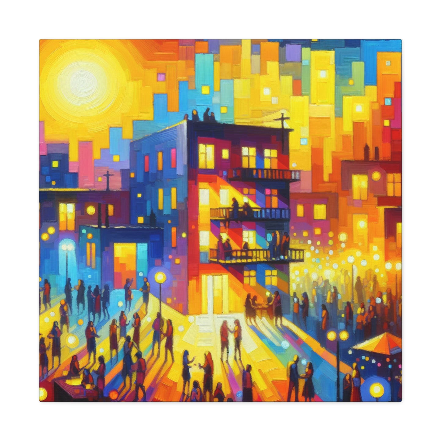 Vibrant Soirée Reverie - Canvas