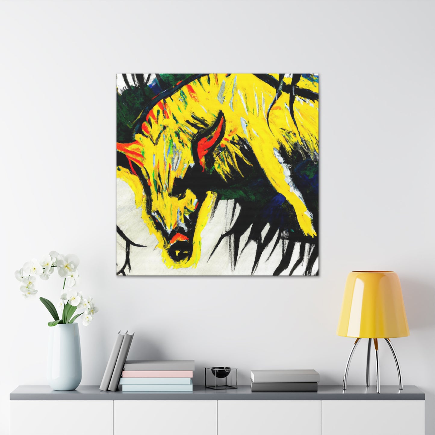 "Hyena's Masked Identity" - Canvas