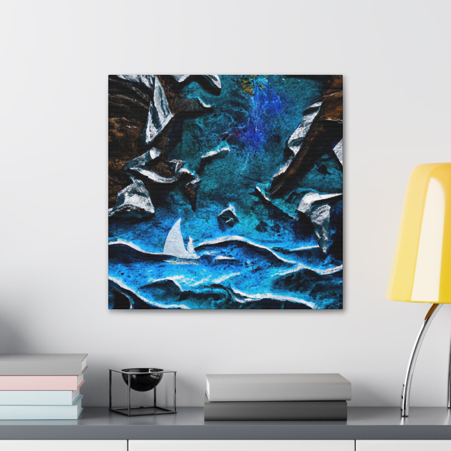 Surfers on Sea Foam - Canvas