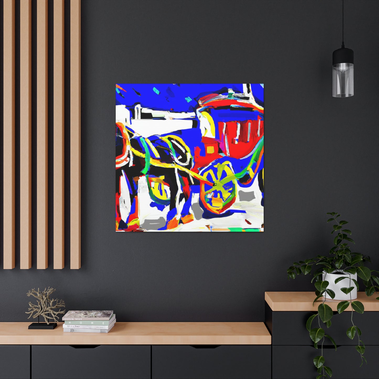 Horse and Carriage Ride - Canvas