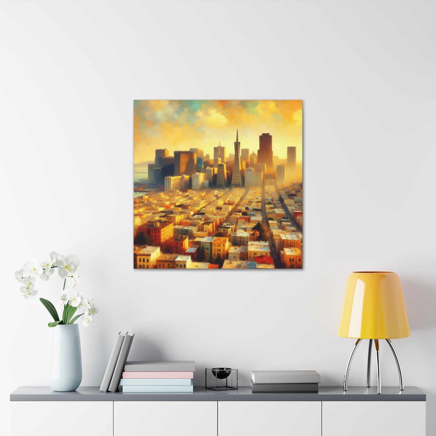 Golden City Hues - Canvas