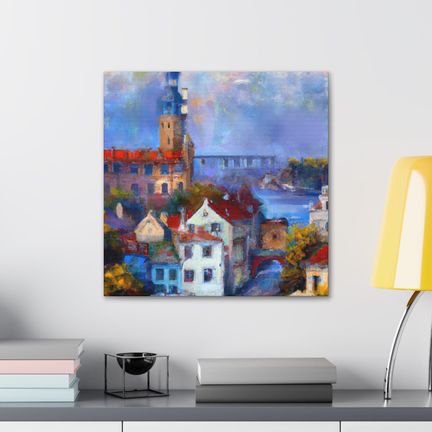 "Tudor Palace Impressionism" - Canvas