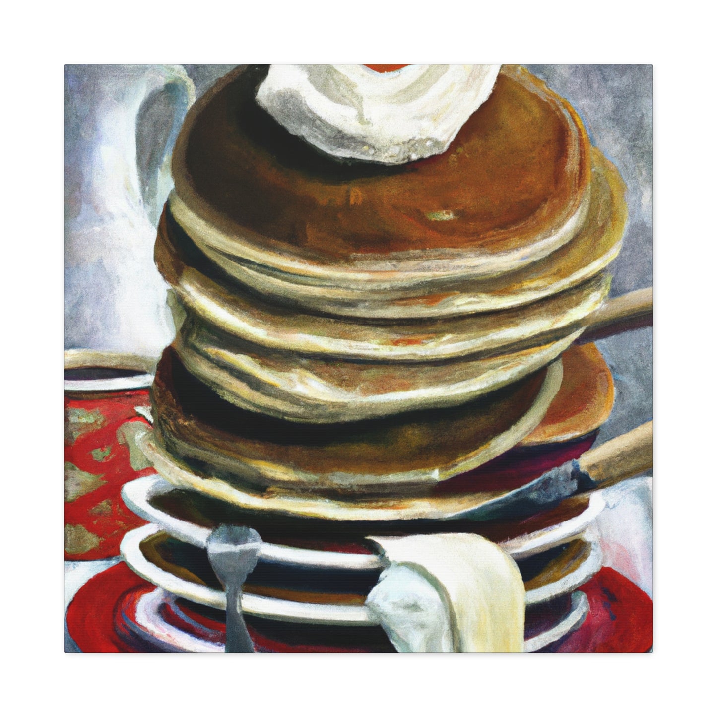 "Pancakes in Surrealism" - Canvas