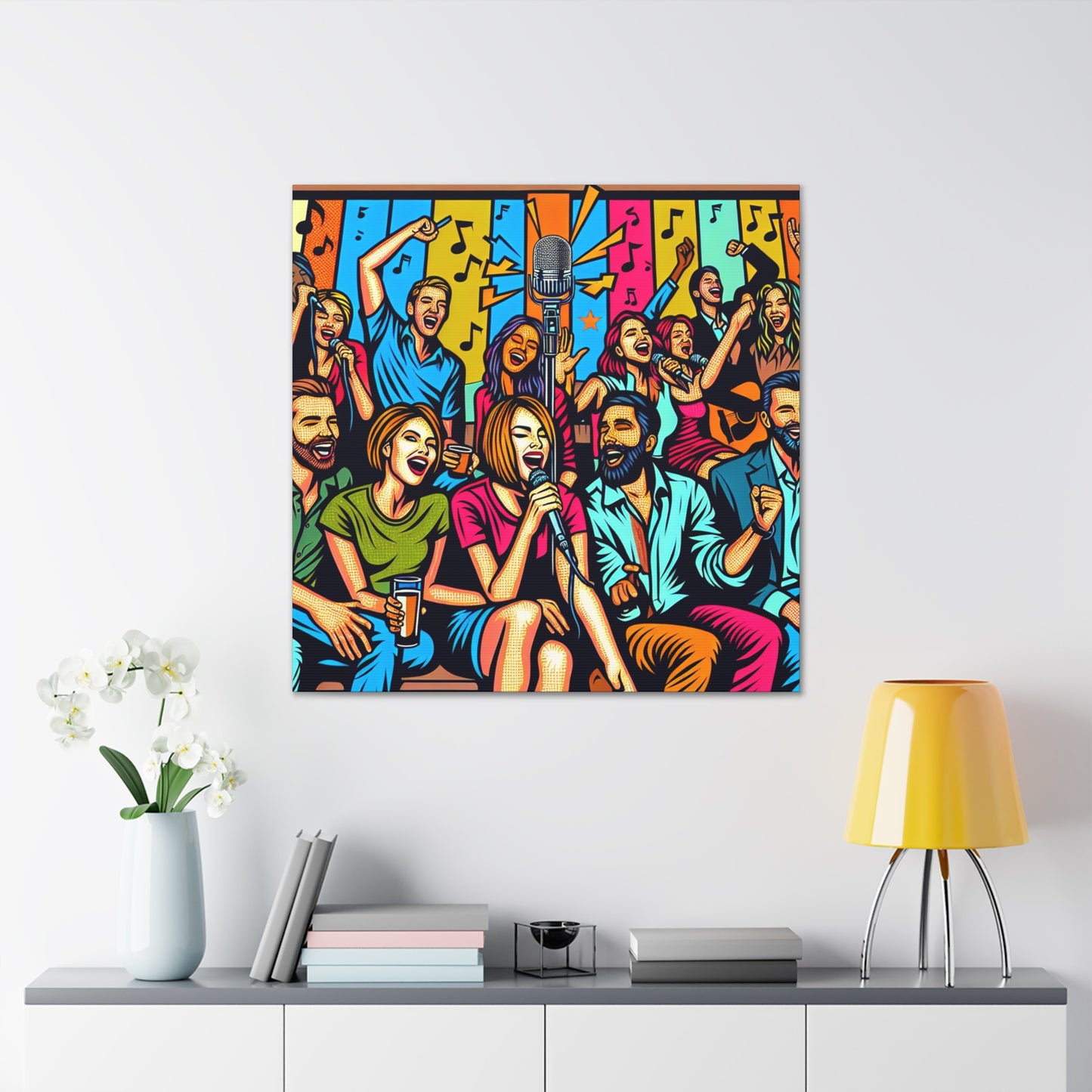 Rhythmic Nights Revived - Canvas