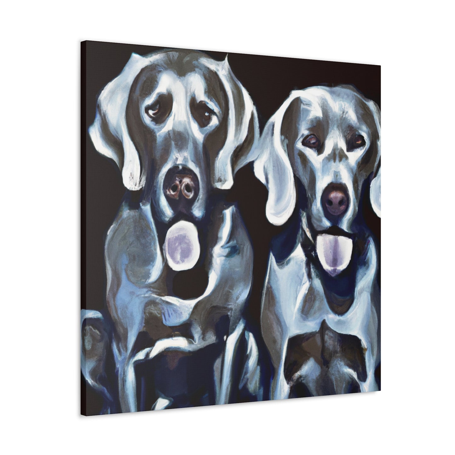 Weimaraner Wonderment. - Canvas