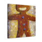 Gingerbread Man Dances - Canvas