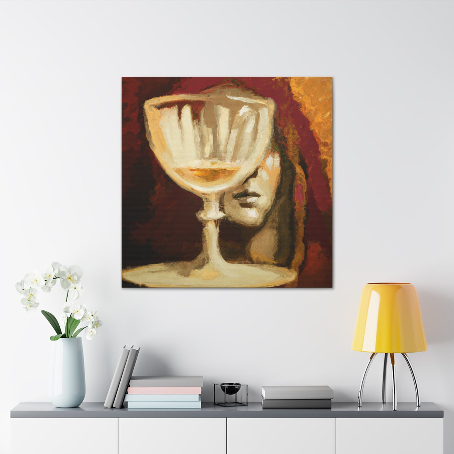 "Brimming Wine Chalice" - Canvas