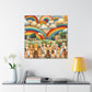 Whimsical Sky of Colors - Canvas