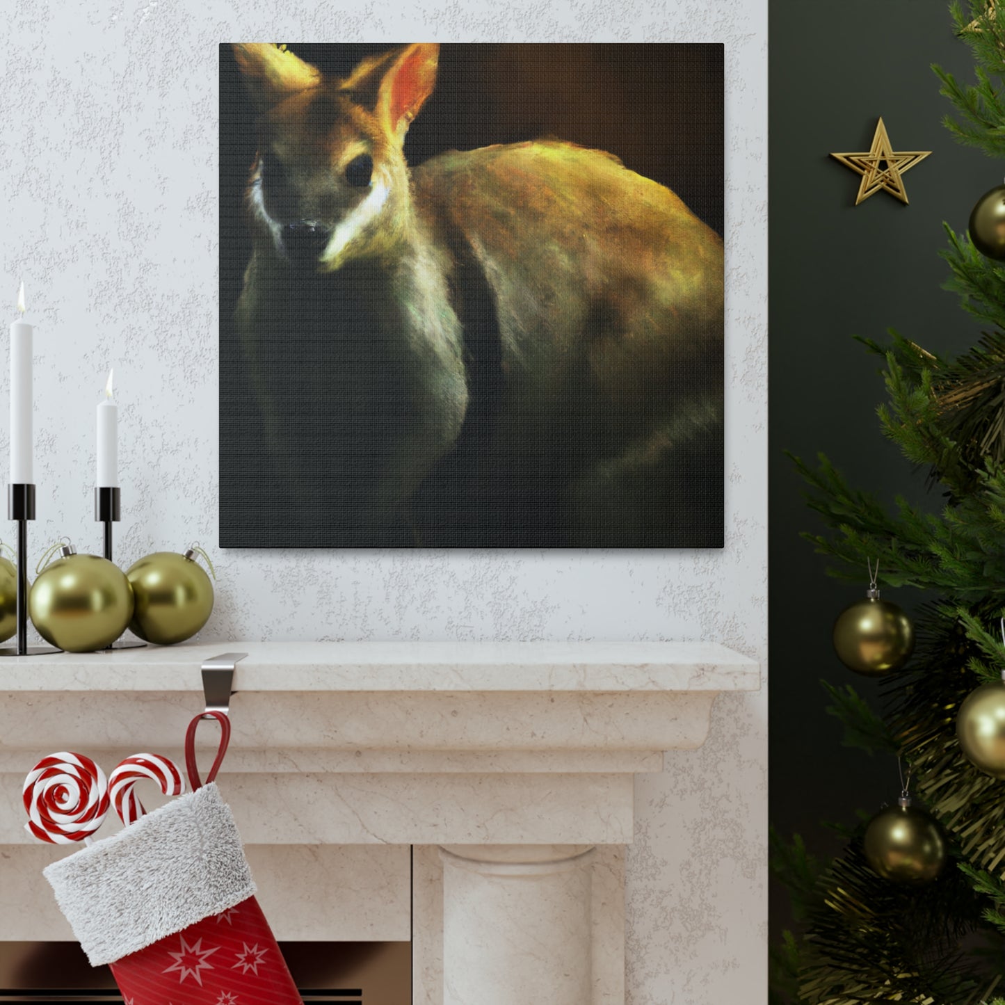 Wallaby Wonderland Scene - Canvas