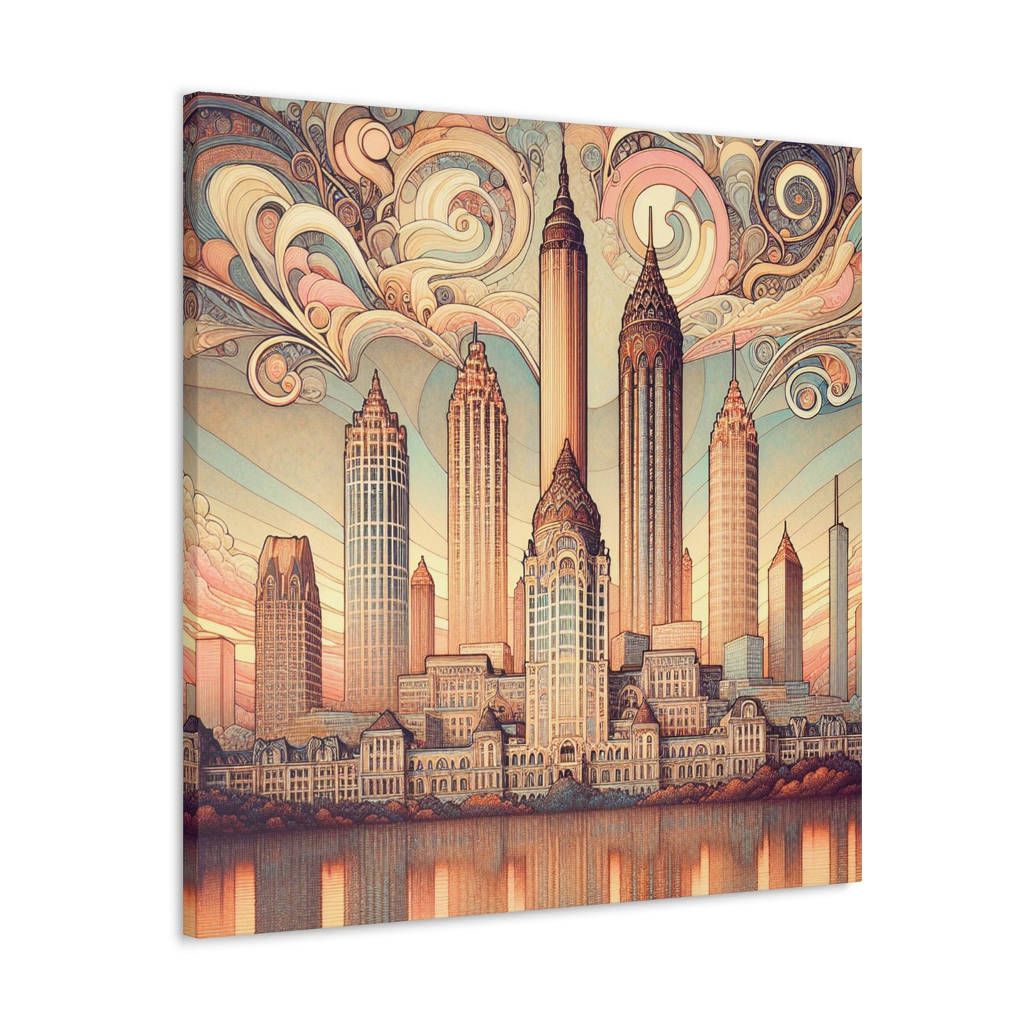 "Sparkling Southern Metropolis" - Canvas