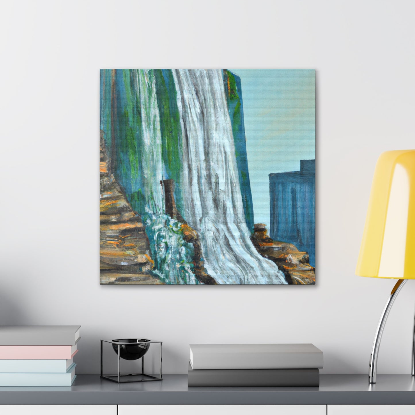 "Majestic Waterfall Dream" - Canvas