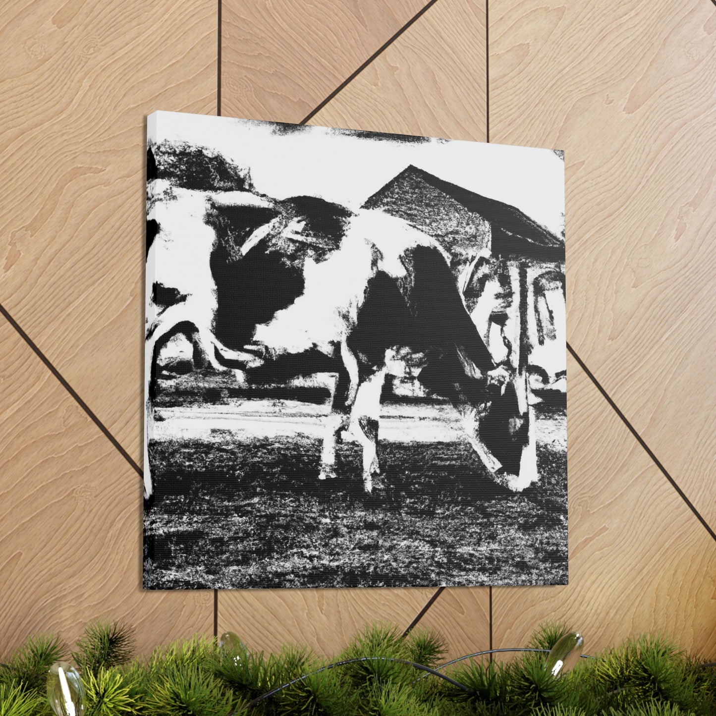 Milk Cow Mural. - Canvas