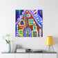 Gingerbread House Dreaming - Canvas