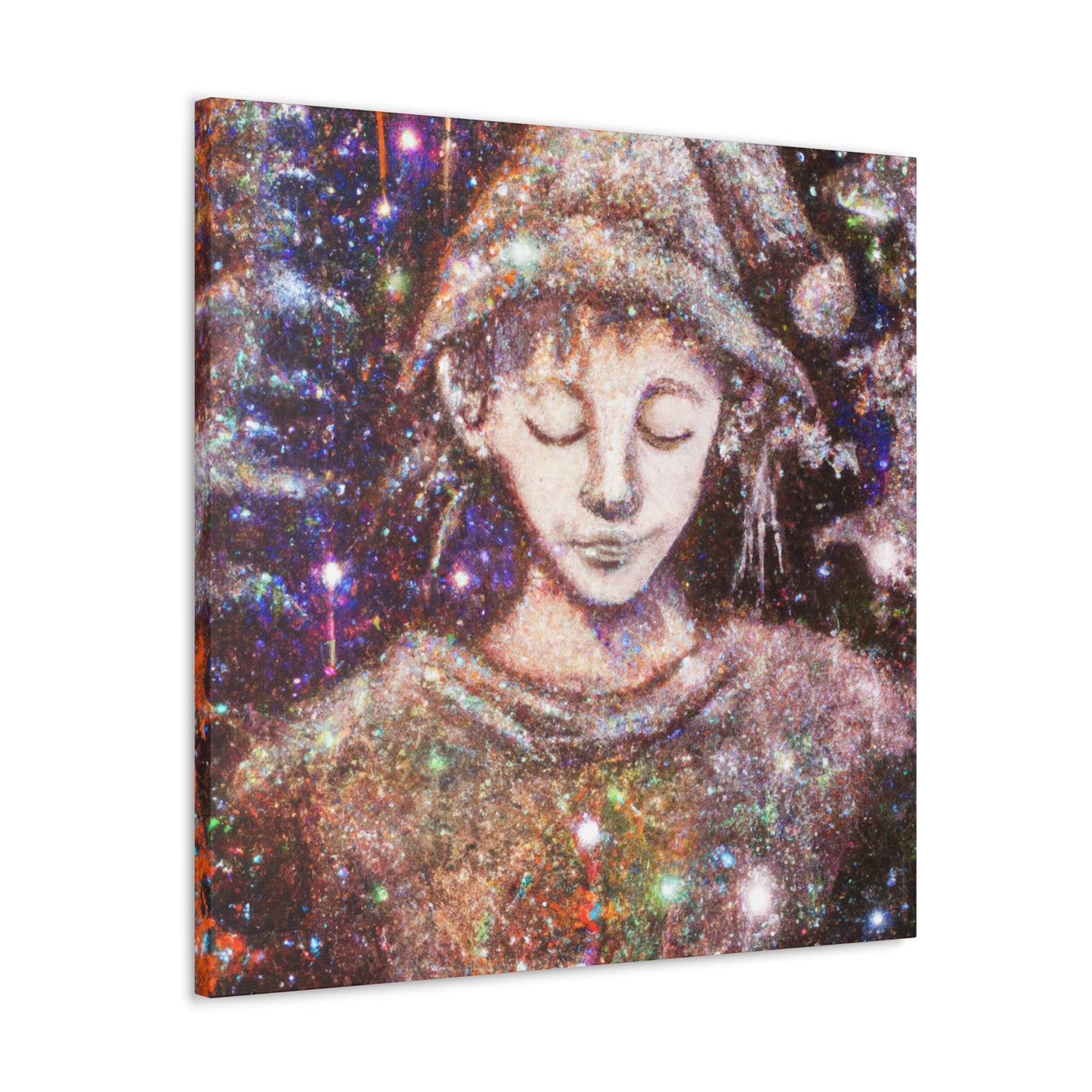 Elf in Pointillism - Canvas